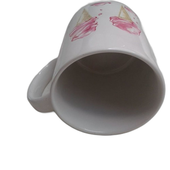 Yankee Candle Votive Fresh Roses Candle & Ice Cream Cone Mug Gift Set Tulle New - Picture 6 of 9